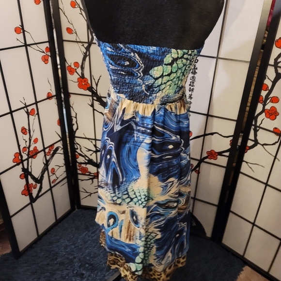 SUNNY LEIGH MULTI LAYERED SKIRT/DRESS/VINTAGE HIGH LOW/SIZE MEDIUM - Picture 5 of 10